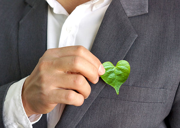 feuille d'arbre en forme de coeur